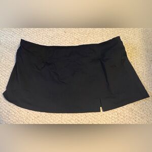 LANDS END Swim Skirt Black Sz 16